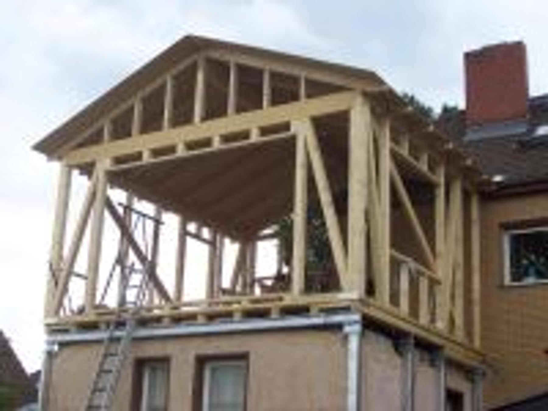 Holzrahmenkonstruktion Dachausbau