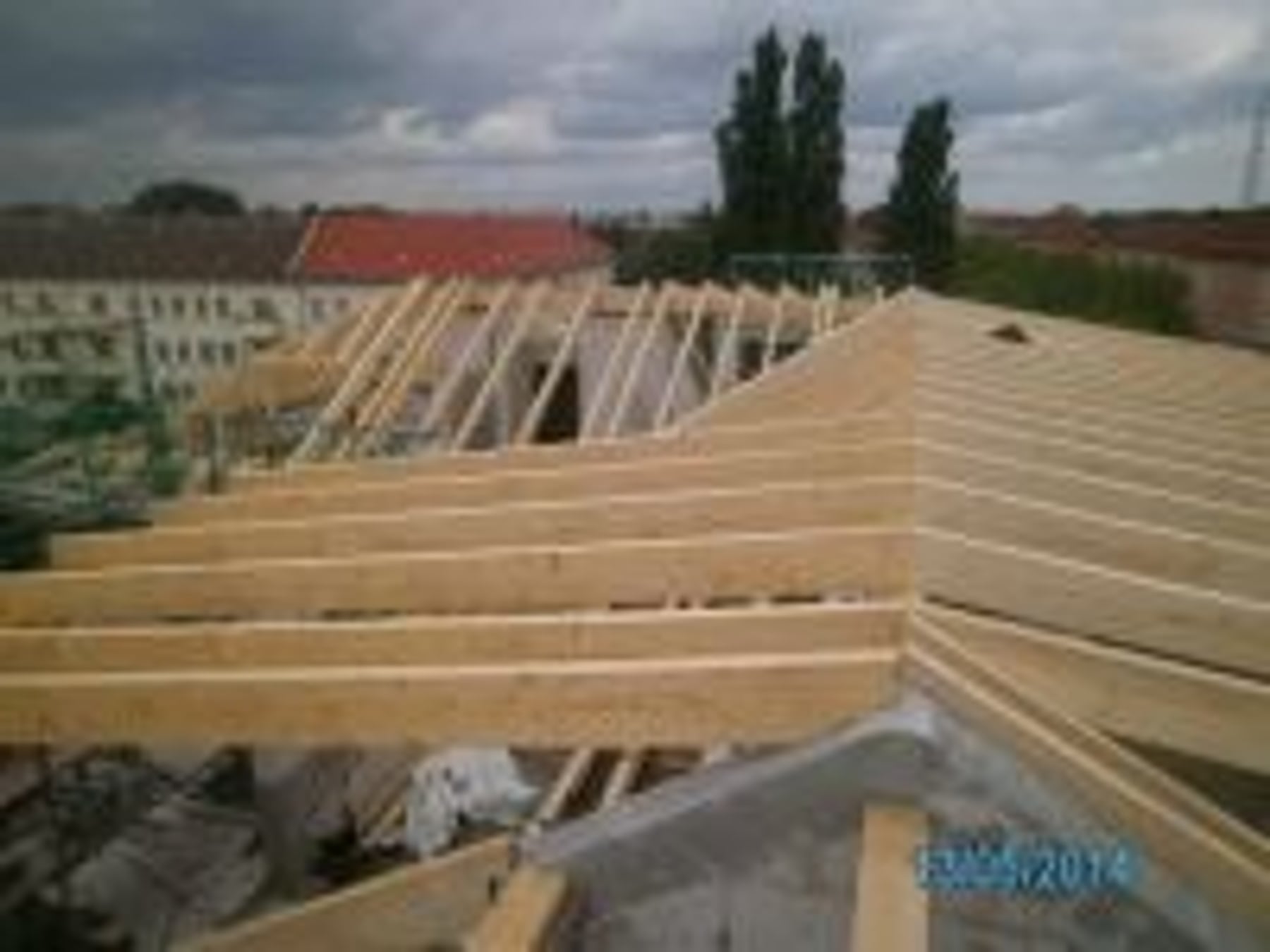 Fertiggestelltes Dach Sterndamm